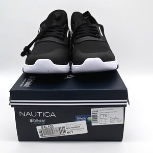 Nautica Athletic Men's Sneaker Black Color  US‎ 10 Lace- Up Fashion-Walking Shoe
